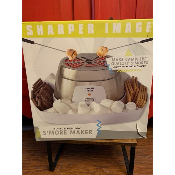 NEW IN BOX Sharper Image 6 Piece Electric S'more Maker 4 Skewers Camper Quality - Picture 1 of 2